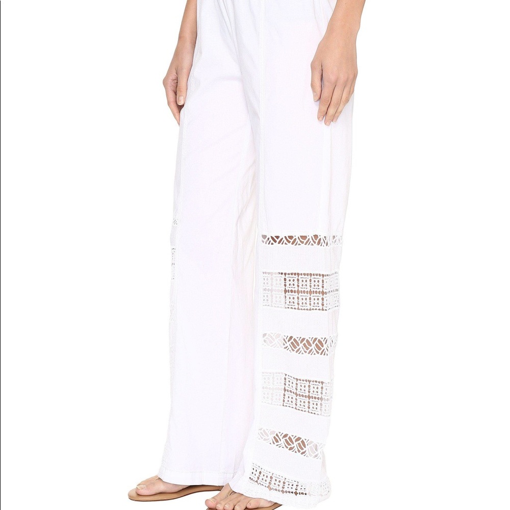 New XCVI White Lace Bottom Pull On Pants.